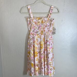 Altard State smocked top floral mini dress